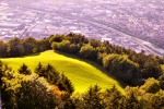 Blick vom Aussichtsturm nach Bozen - Sonnenuntergang
